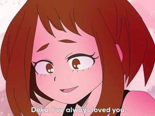 Midoriya承认她对他的爱后，他妈的Uraku